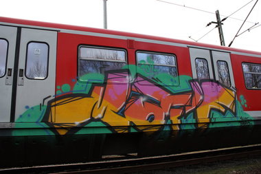 Graffiti Train - Photo by Marieundjana - motiv, motif