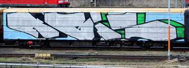 Graffiti Train - Photo by Marieundjana - abis