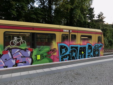 Graffiti Train - Photo by Marieundjana - wegas, rambo, org