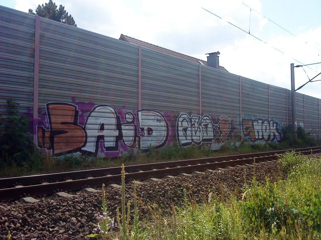 Graffiti Bombing - Photo by Marieundjana - said, ains, smok