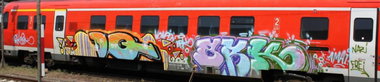 Graffiti Train - Photo by Marieundjana - dq, brk