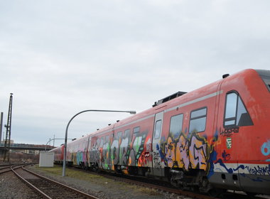 Graffiti Train - Photo by Marieundjana - org, ddr