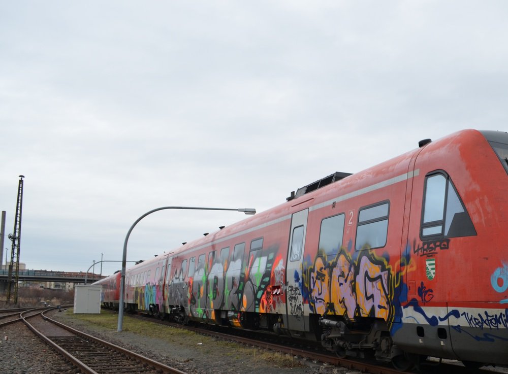 Graffiti Train - Photo by Marieundjana - org, ddr