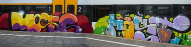 Graffiti Train - Photo by Marieundjana - moses, most
