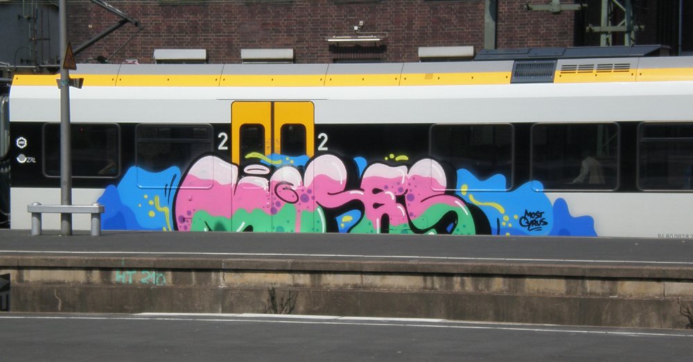 Graffiti Train - Photo by Marieundjana - moses