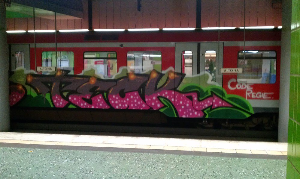 Graffiti Train - Photo by Marieundjana - teck