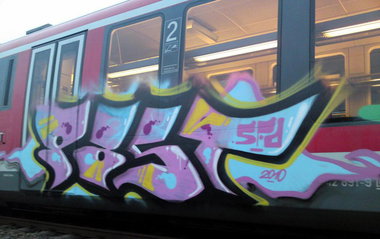Graffiti Train - Photo by Marieundjana - past