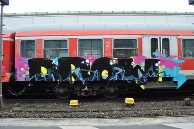 Graffiti Train - Photo by Marieundjana - drow
