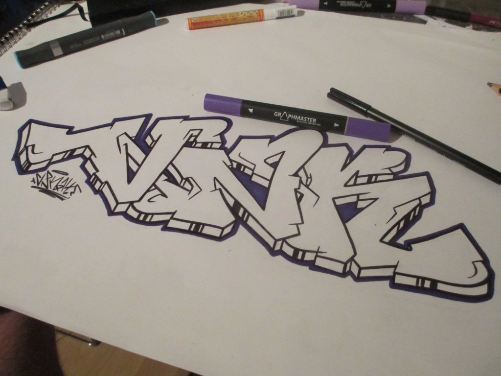 Graffiti Sketch in Dortmund - Photo by Marksman1909 - VNK (2014)