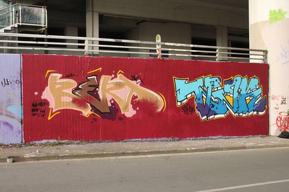 Graffiti Wall in Bochum - Photo by Marksman1909 - VNK, Bert (2014)