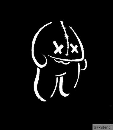 Graffiti Sketch in Zwickau - Photo by Marzimotto - Graffiti, Schablone, Character (2018)