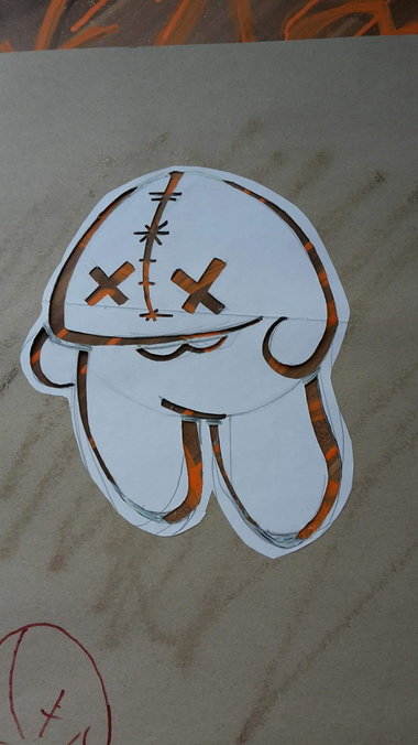 Graffiti Wall - Photo by Marzimotto - Schablone, Character, Aufkleber (2018)