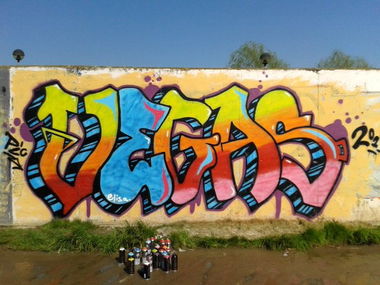 Graffiti Wall - Photo by MatVegas - vegas (2014)