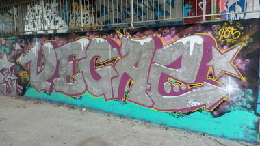 Graffiti Wall in Barcelona - Photo by MatVegas (2015)