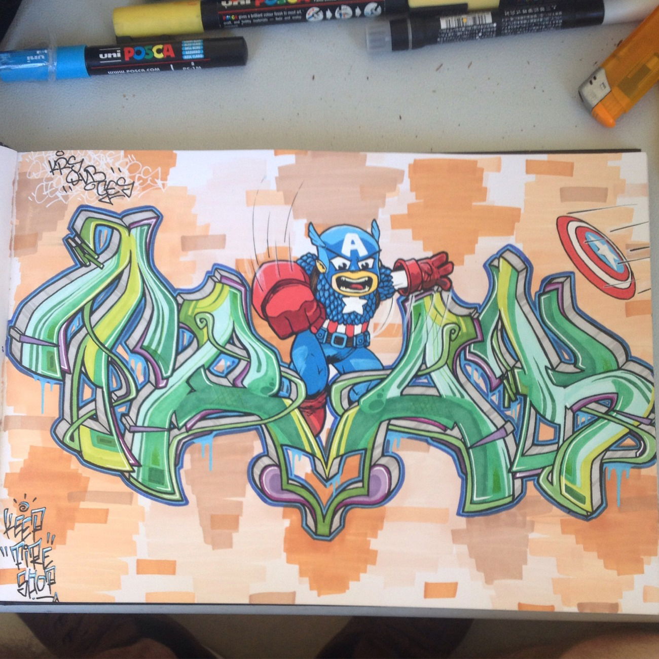 Graffiti Sketch - Photo by Matracke - track, krs, ces (2015)
