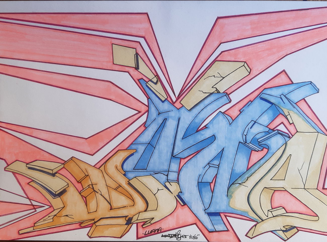 Graffiti Sketch - Photo by Maunnztiger (2025)