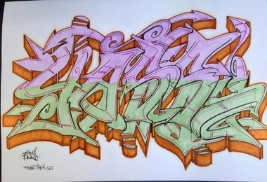 Graffiti Sketch - Photo by Maunnztiger (2025)
