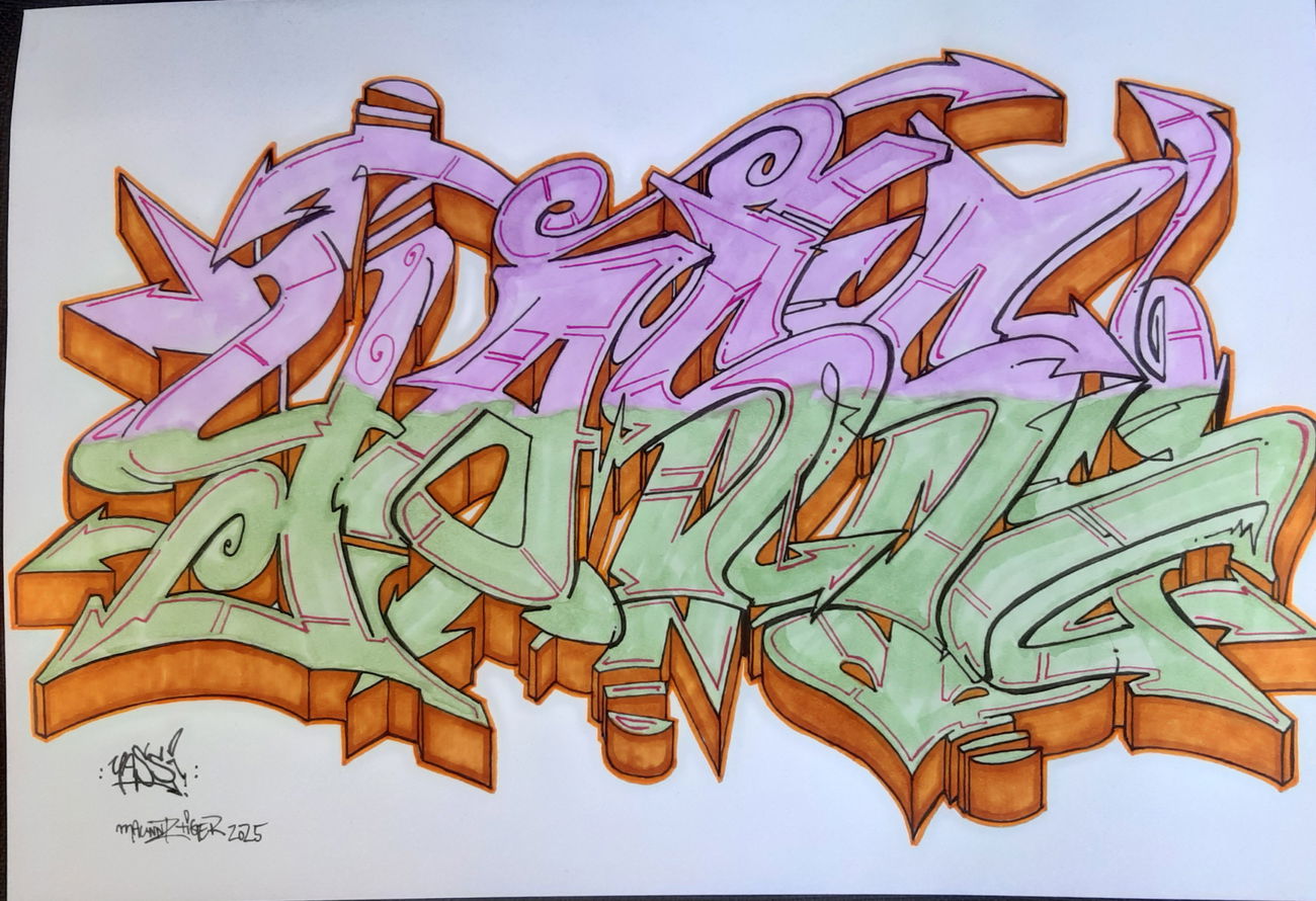 Graffiti Sketch - Photo by Maunnztiger (2025)