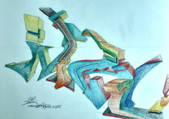 Graffiti Sketch - Photo by Maunnztiger (2025)