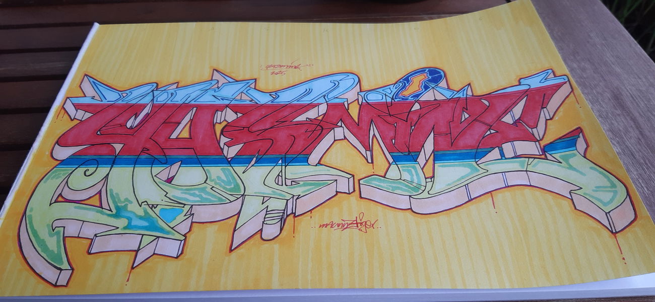 Graffiti Sketch - Photo by Maunnztiger (2025)