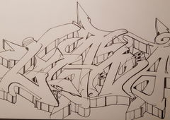Graffiti Sketch - Photo by Maunnztiger (2025)