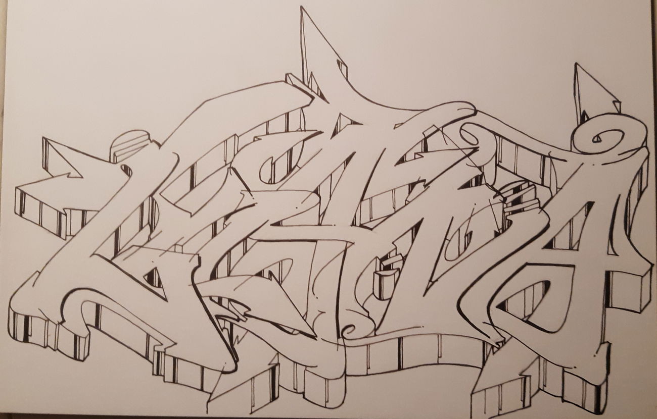 Graffiti Sketch - Photo by Maunnztiger (2025)