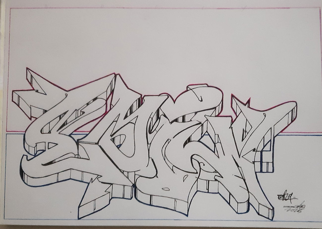 Graffiti Sketch - Photo by Maunnztiger (2025)