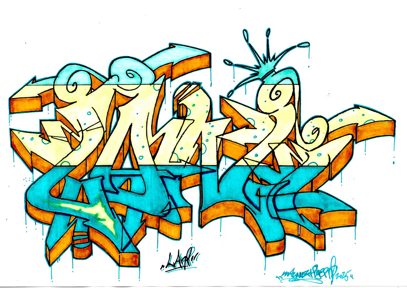 Graffiti Sketch in Drehort - Photo by Maunnztiger (2025)