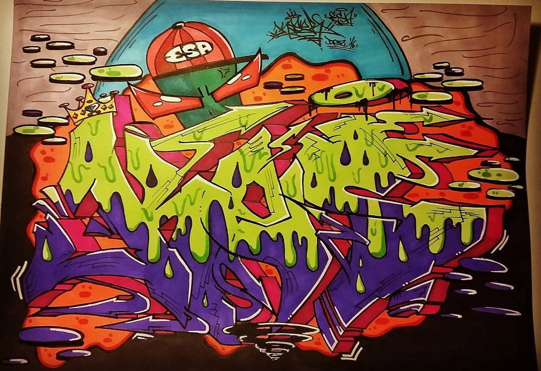 Graffiti Sketch - Photo by Mayo - keserkesrkeesycesercesrcesarsketchnewbie161acab1312fcknzsfckafdfuckcops, esa, crew