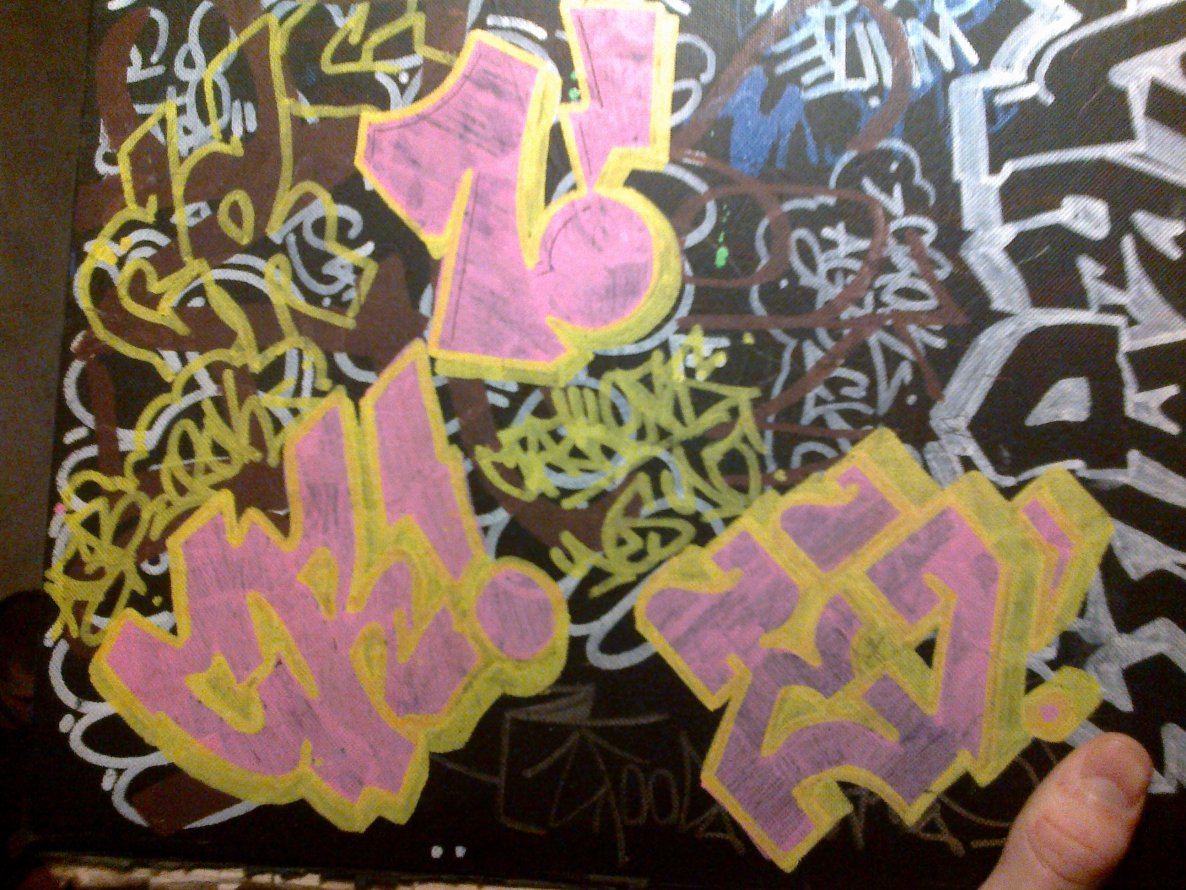 Graffiti Sketch - Photo by Meager - CRAK, VEAK, ESEI (2013)