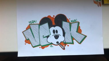 Graffiti Sketch - Photo by Meager - MickyTheKnight (2013)