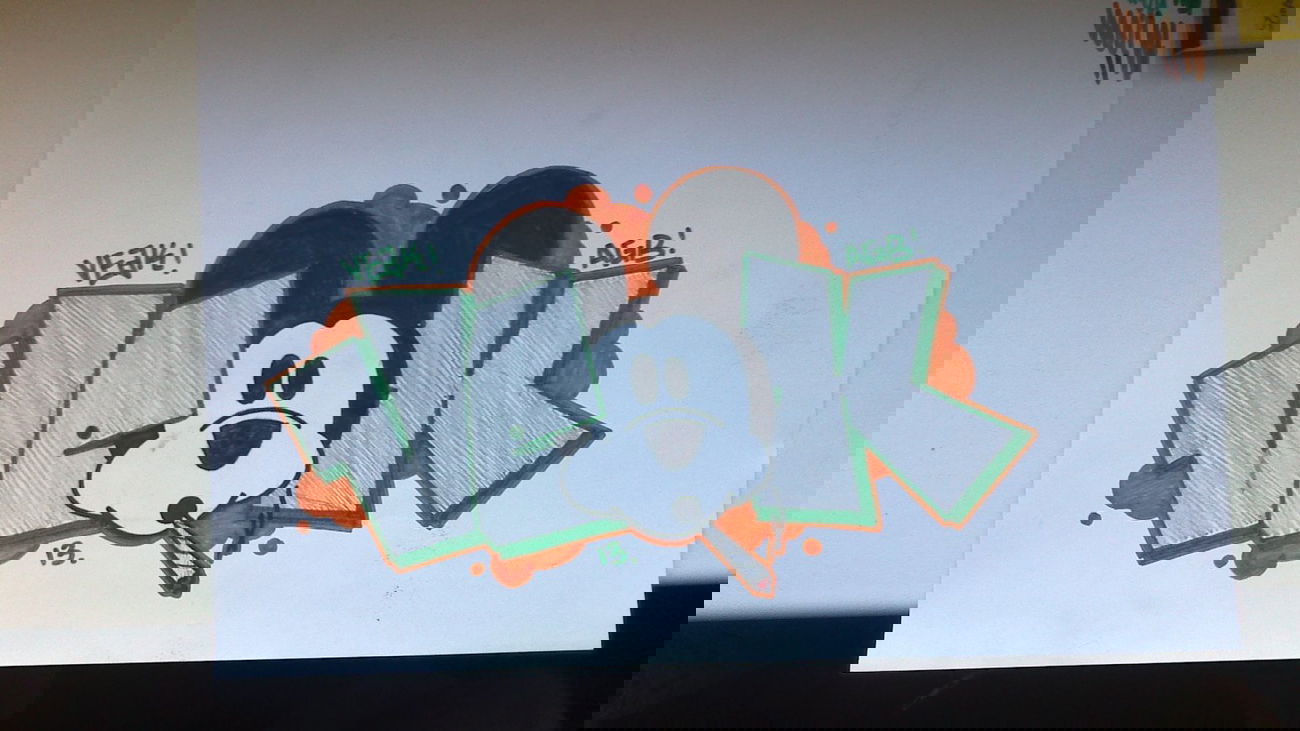 Graffiti Sketch - Photo by Meager - MickyTheKnight (2013)