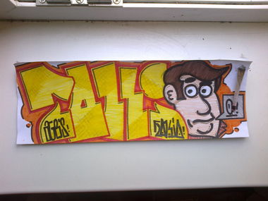 Graffiti Sketch - Photo by Meager - AverageGuysBurstin' (2014)