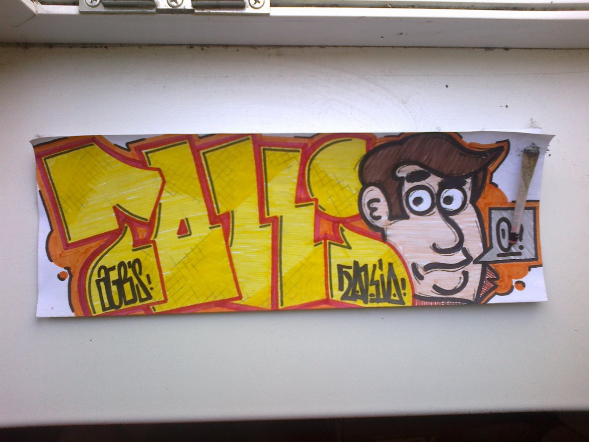 Graffiti Sketch - Photo by Meager - AverageGuysBurstin' (2014)