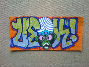 Graffiti Sketch - Photo by Meager - Mojo-Jojo