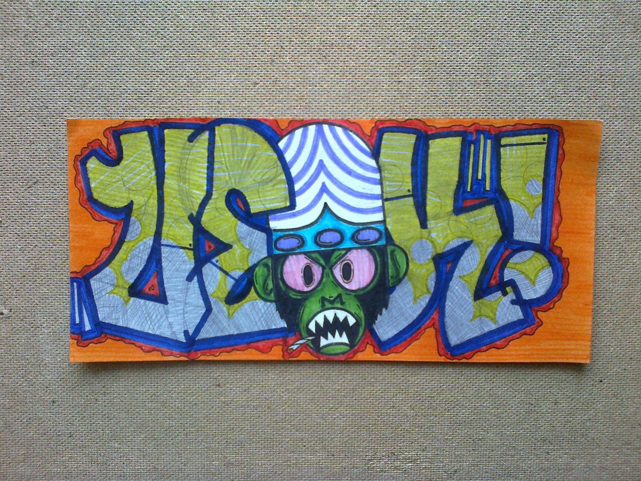 Graffiti Sketch - Photo by Meager - Mojo-Jojo