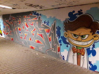 Graffiti Wall in Germany - Photo by Meckes - Limburg, meckes, tfk