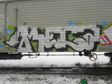 Graffiti Train - Photo by MegaFone
