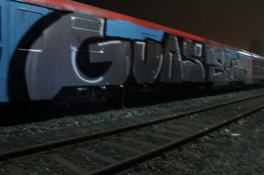Graffiti Train - Photo by Meisenmann - guns, zlud, lf (2014)