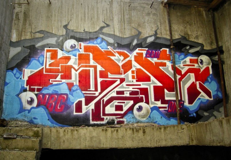 Graffiti Wall in Ufa - Photo by Mek