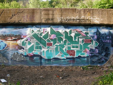 Graffiti Wall in Ufa - Photo by Mek