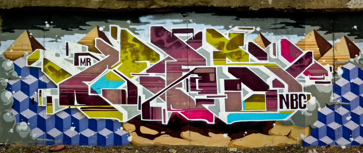 Graffiti Wall in Ufa - Photo by Mek