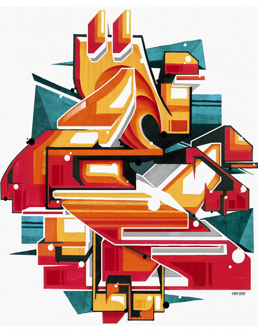 Graffiti Sketch in Ufa - Photo by Mek - awesomelettersonthetshirt, mek