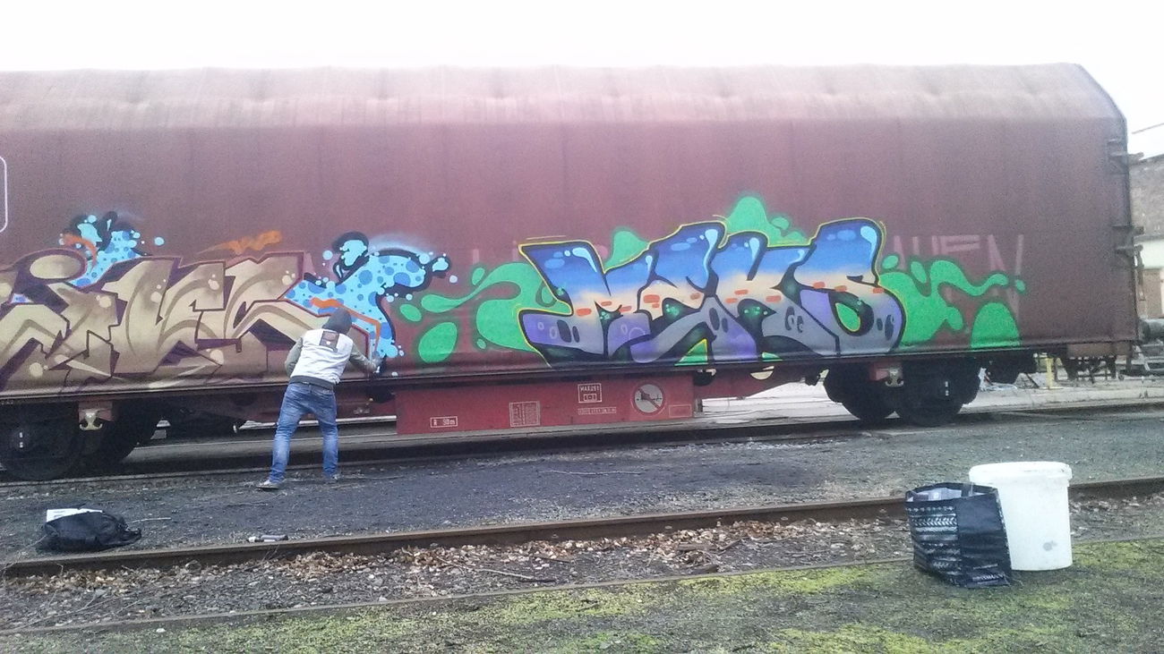 Graffiti Wall - Photo by Meks1 - Meks.leipzig., freights.2018