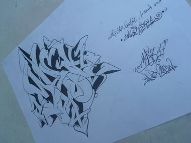 Graffiti Sketch - Photo by Melamaskeri129 - Mask147 (2012)