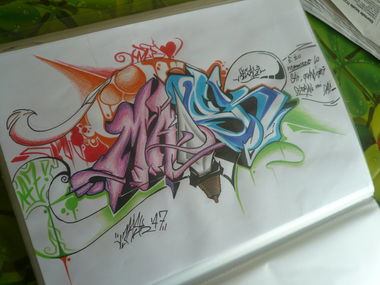 Graffiti Sketch - Photo by Melamaskeri129 - Mask147 (2012)