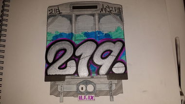 Graffiti Sketch - Photo by MeraOne - 219, mera (2013)