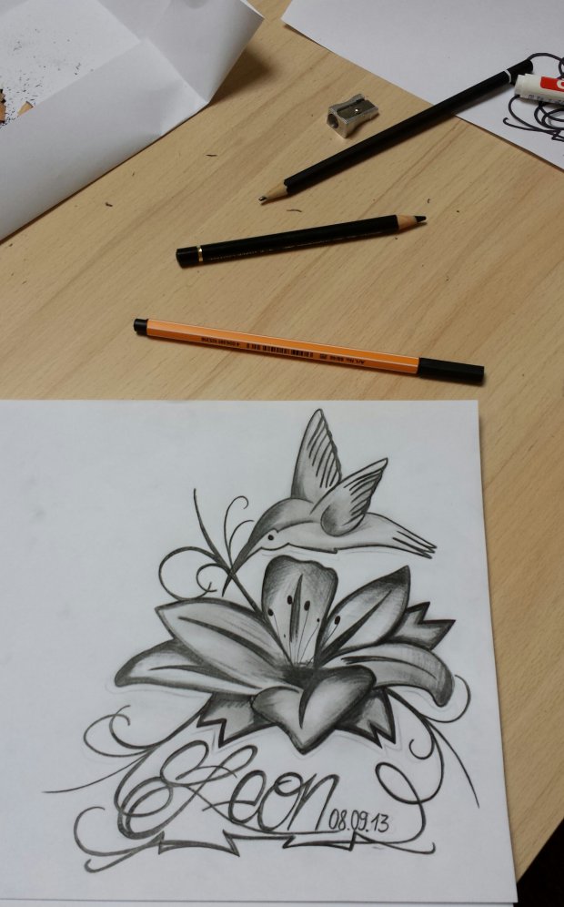 Graffiti Sketch - Photo by MeraOne - mera, tattoo, leon (2014)