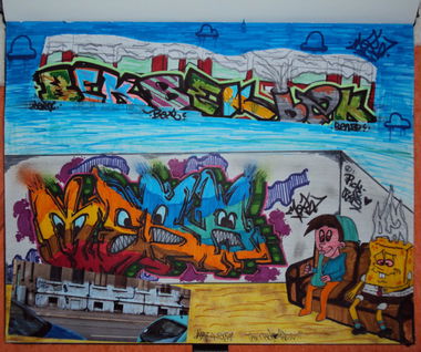 Graffiti Sketch - Photo by MeraOne - mera, bek, senze (2013)