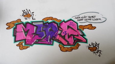 Graffiti Sketch - Photo by MeraOne - mera, oms, 219 (2014)